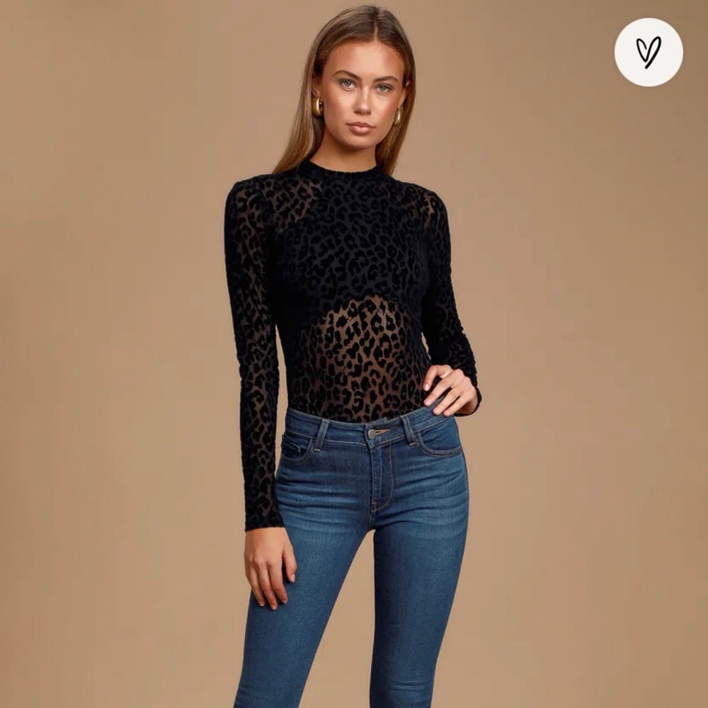 Black thong Lulus bodysuit M